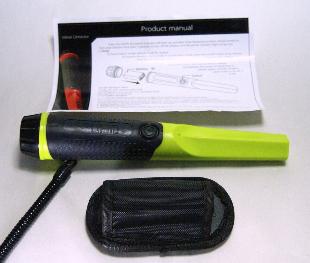DS-1 Handheld Metal Dectector Pin Pointer, Belt Mount & Tether, Heavy Duty