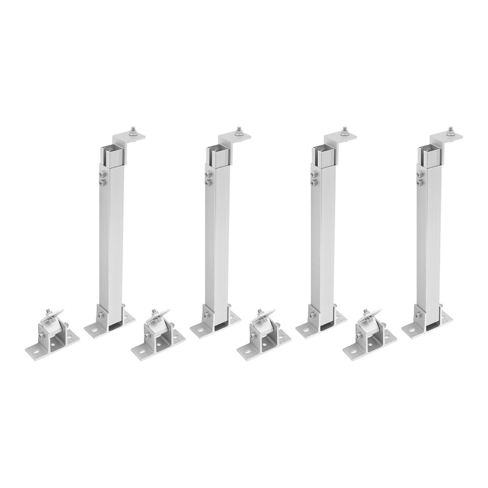 2-Pair Adjustable Solar Panel Tilt Mounting Rack Brackets For RV/Rooftop/Floor