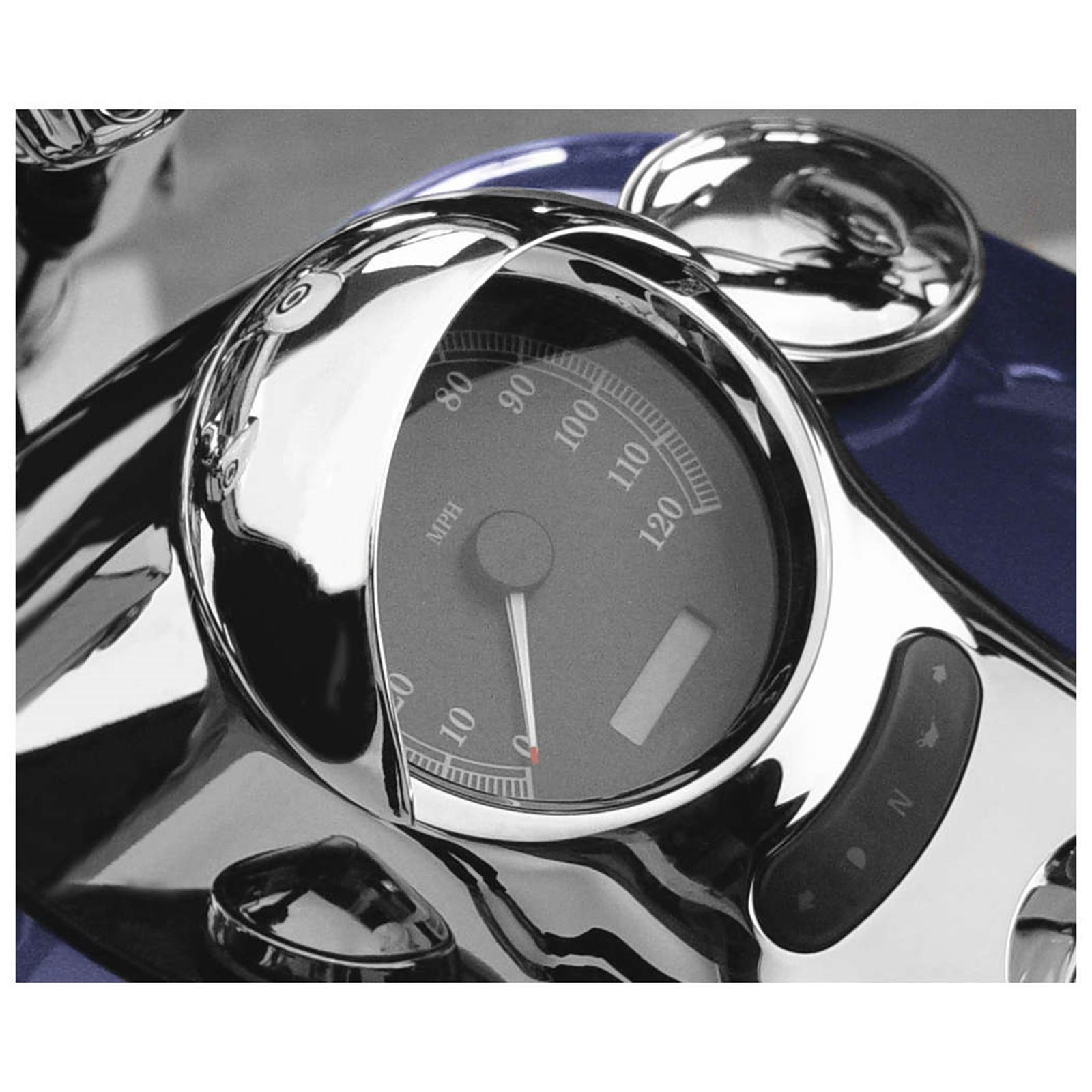 National Cycle Speedometer Cowl Chrome N7840