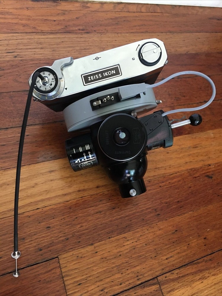 Zeiss Ikon Microscope Camera / Beamsplitter Eye Piece Prontor Shutter Controller