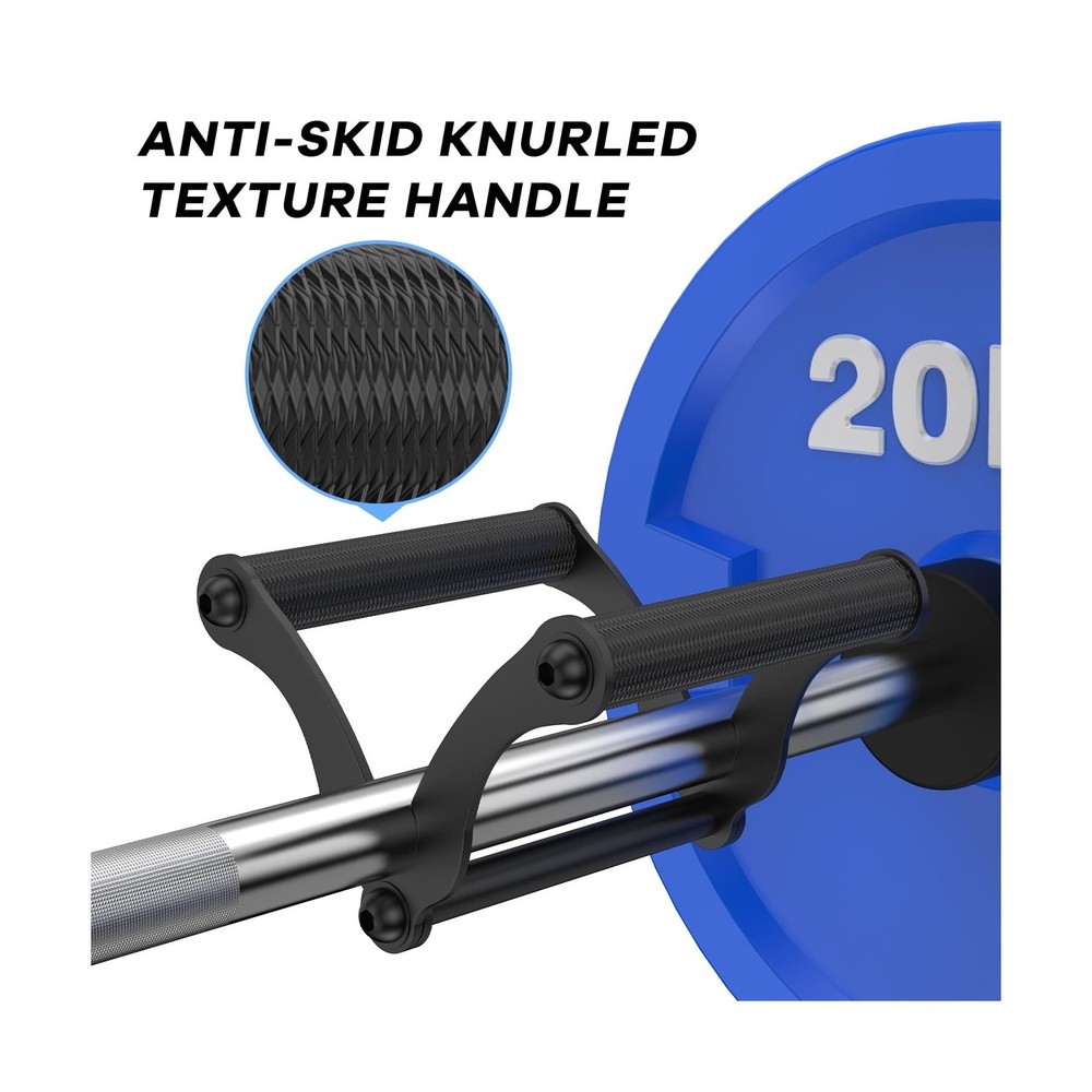 V Bar Landmine Handle Attachment for Barbell Bars, Solid Double D R... Fast Ship