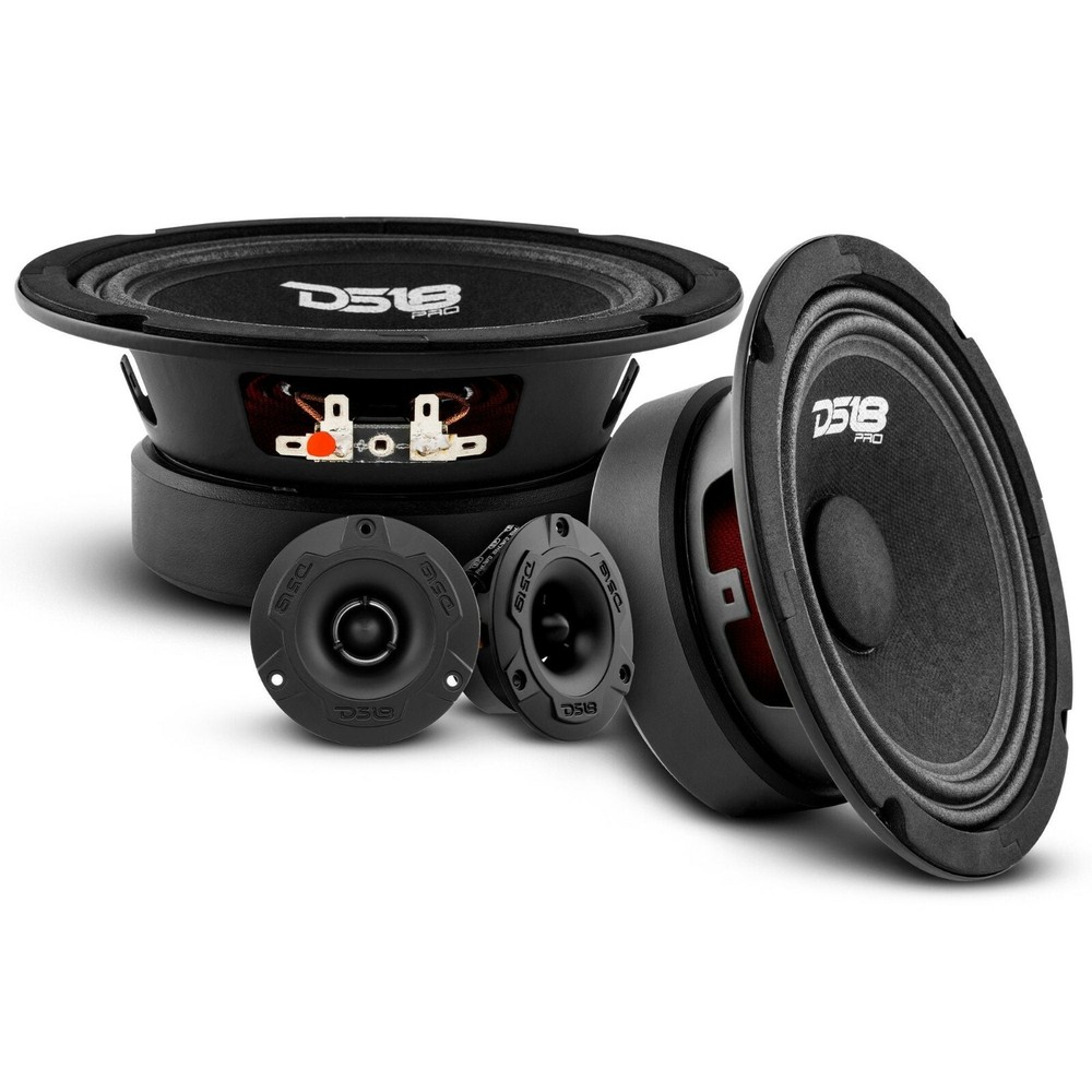 DS18 8" Midrange Speaker & 1" Super Bullet Tweeter Complete Package 580W Max