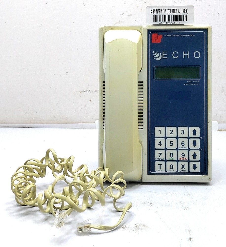 Federal Signal Corporation ECHO Wall Mount Intercom Stations E-DSM