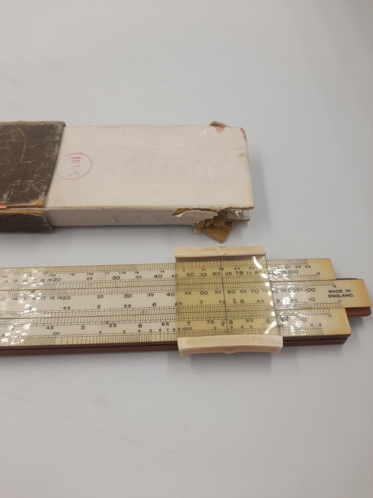 Vintage Unique Log Slide Rule / Ruler