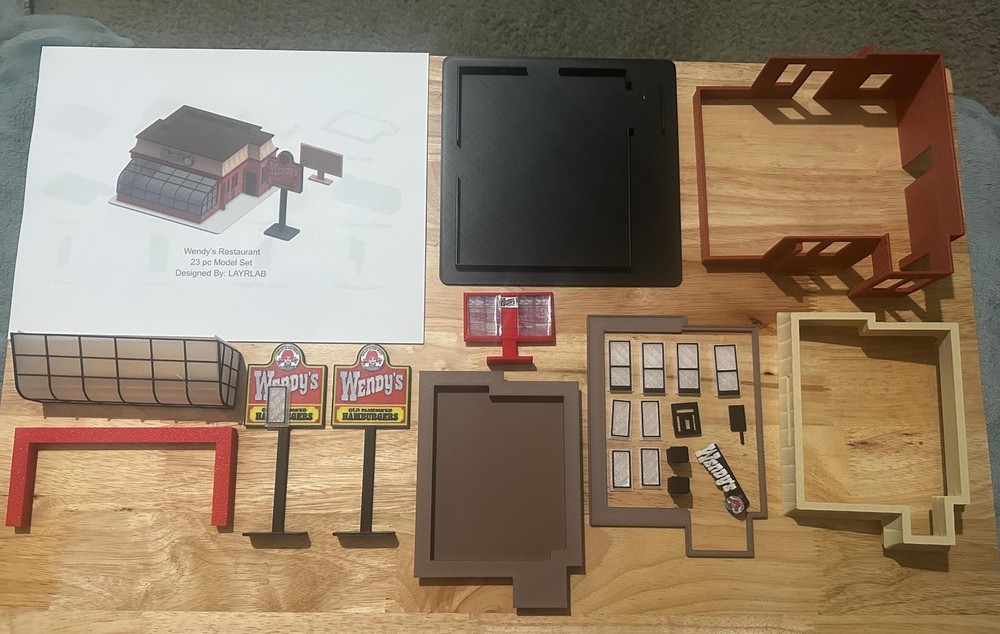Retro Wendy's 1:64 Scale Diorama