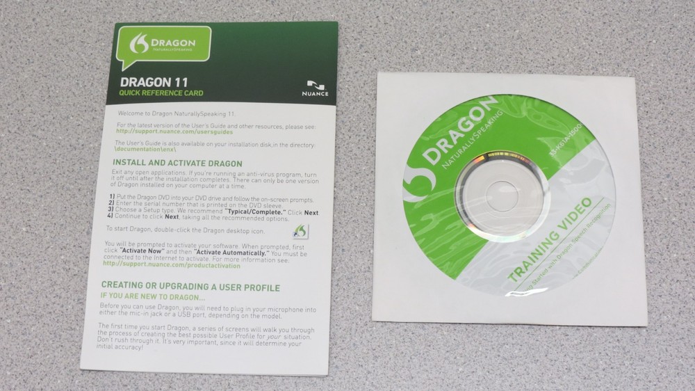 Dragon Naturally Speaking Speech Recognition Software Version 11