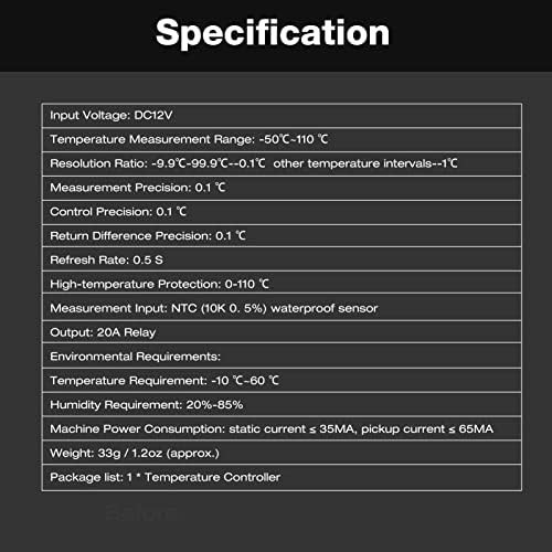 Intelligent Temperature Controller with Sensor Probe for Accurate Adjustment