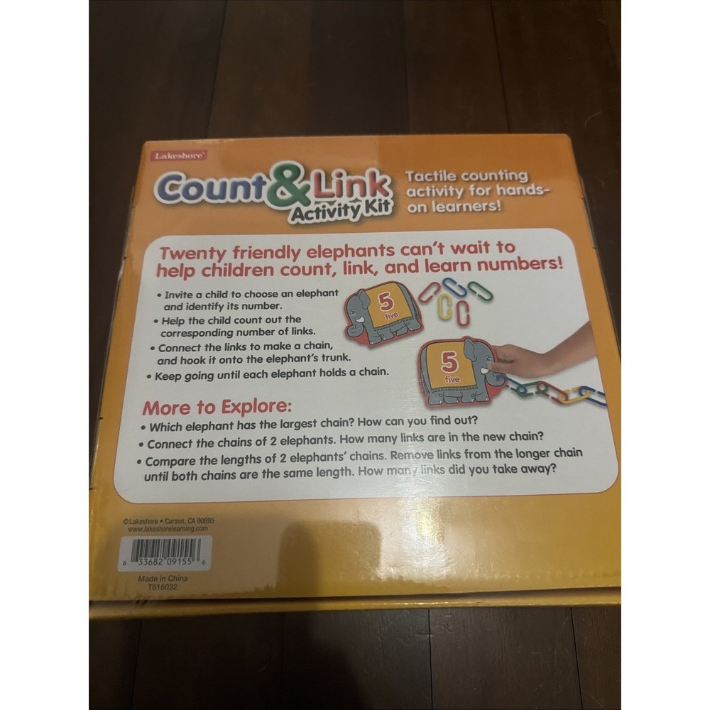 Lakeshore Count Link Activity Kit Tactical Activity For Hands-on Learners 3 Age
