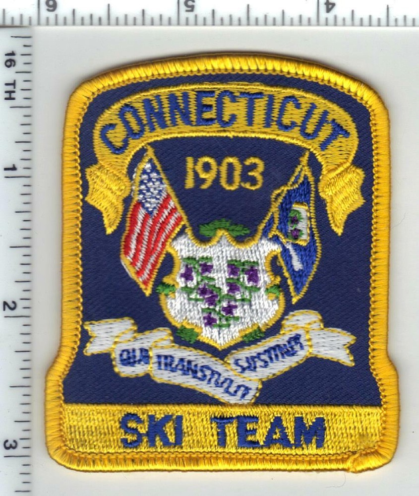 Connecticut State Police Ski Team Cap/Hat Patch