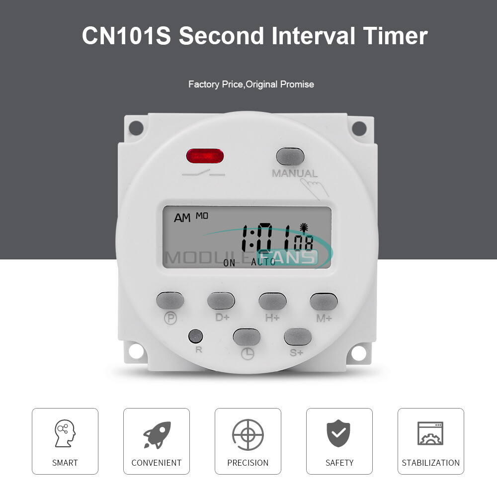 CN101S DC12V 24V AC110V 220V Timer Switch Controller Programmable Timing Switch