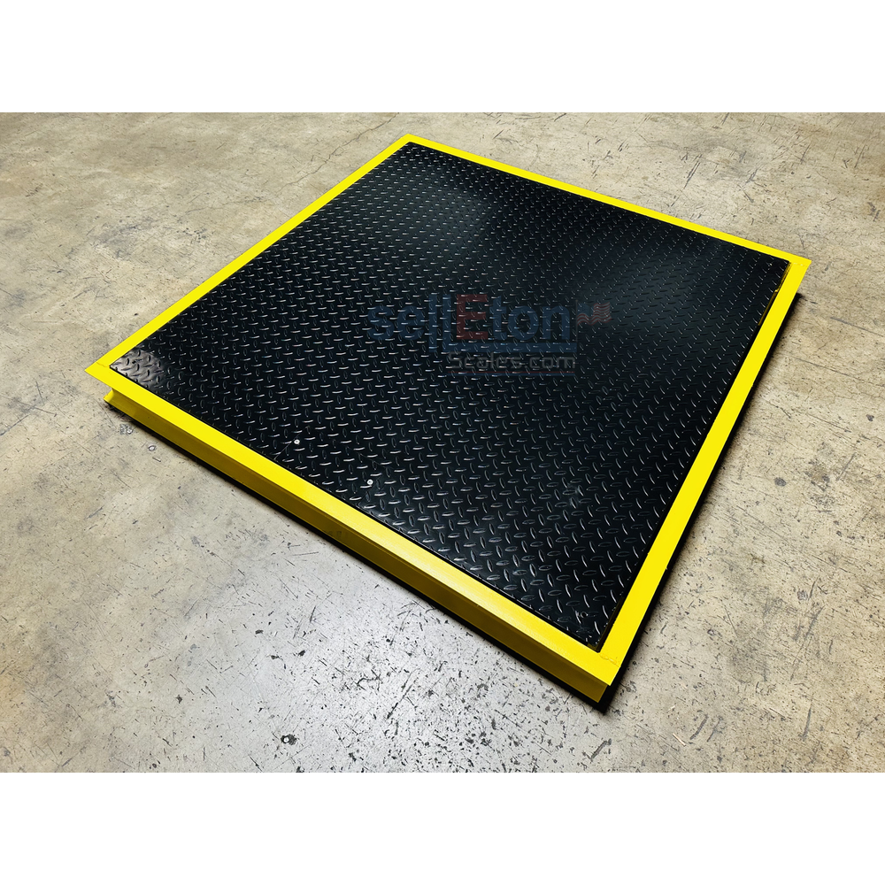 SellEton 72" x 72" Floor Scale with Pit Frame for above & in-ground use 5000 lbs