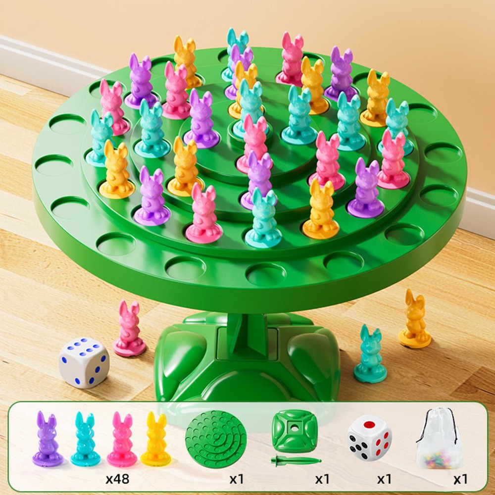 Balancing Game Children Interactive Balance Tree Bunny Counting Toys For Kid