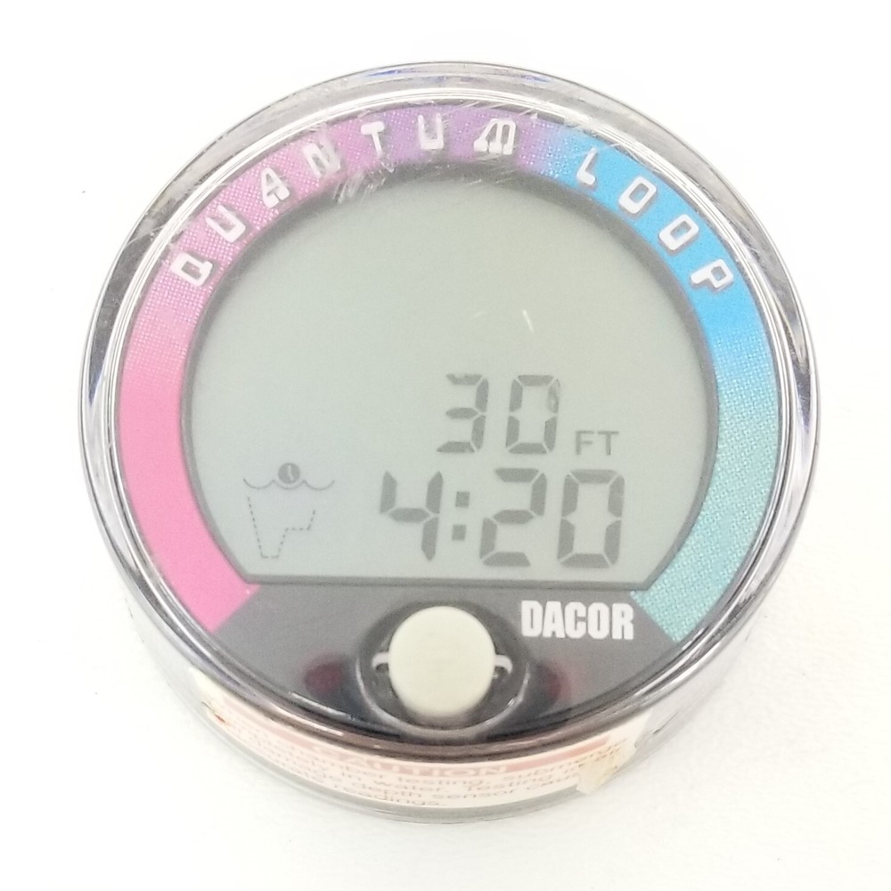 DACOR Quantum Loop Digital Depth Gauge Diving Computer Puck Module Bottom Timer