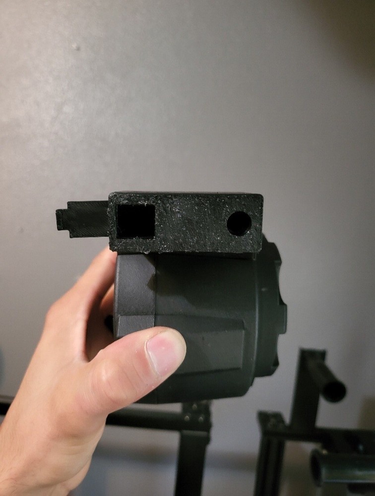 airsoft m249 angel custom drum adapter