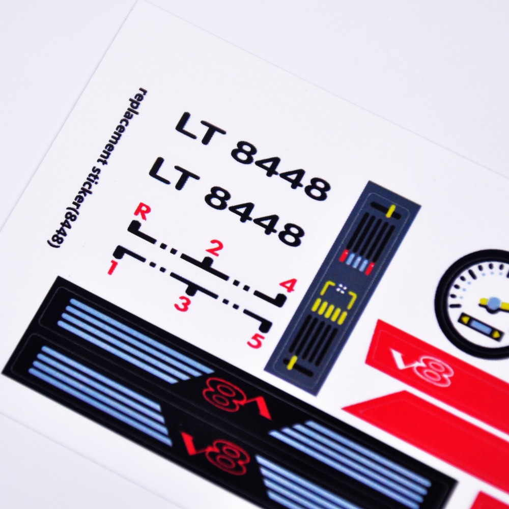 Replacement sticker for set 8448 Precut sticker