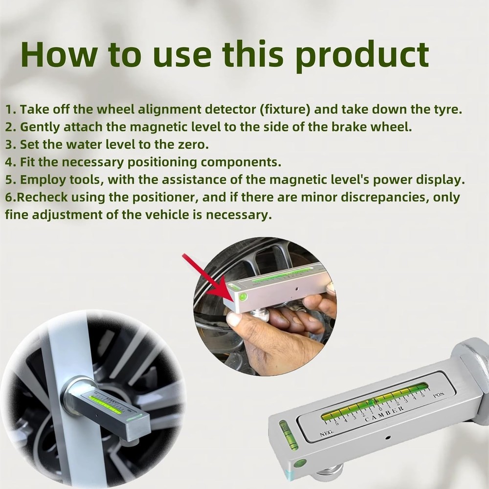 Wheel Alignment Tool, Tire Balancer, Alignment Tool, Wheel Alignment kit, Cam...