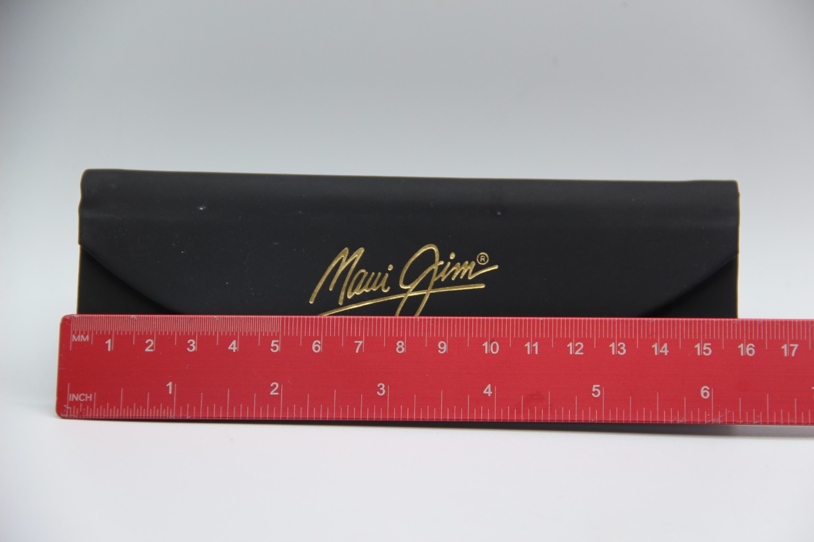 MAUI JIM AUTHENTIC EYEGLASSES SUNGLASSES BLACK GOLD FLAP CASE CLOTH