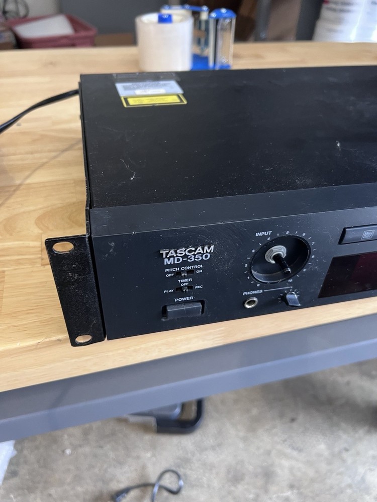 Tascam MD-350 Mini Disc Player Recorder MD Deck AS IS