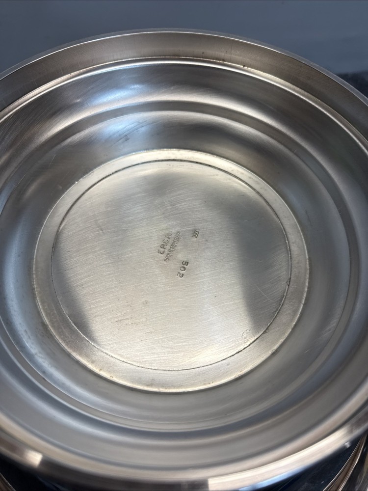 Vintage Poole Silver Co. Silverplate Bowl #502 B.A Shively Lexington Quarterback