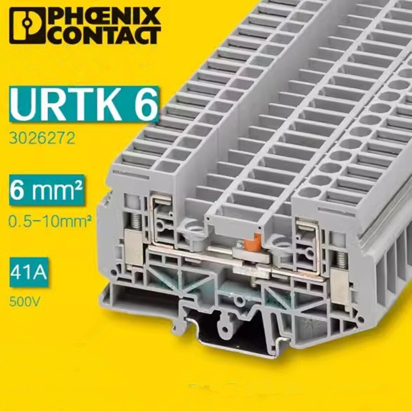 10pcs Phoenix URTK6 Breaking Current Test Terminal 3026272