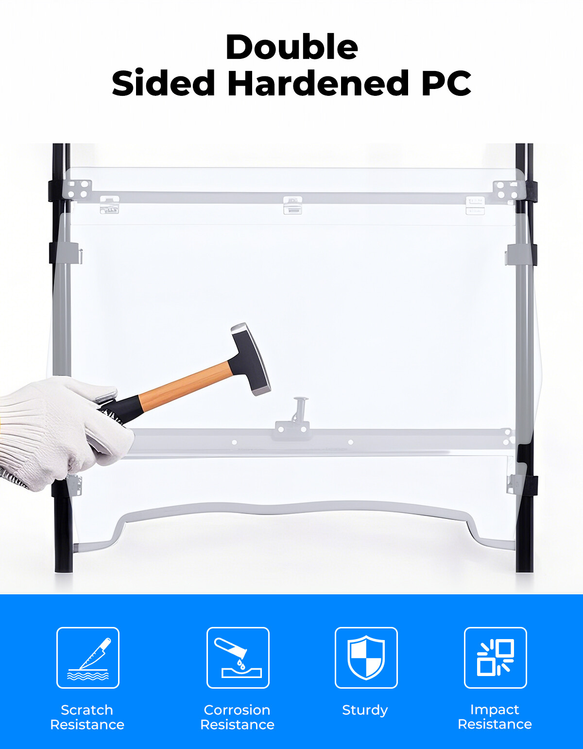 3-in-1 Flip Front Windshield For John Deere Gator 620i/625i /825i/HPX/XUV 850