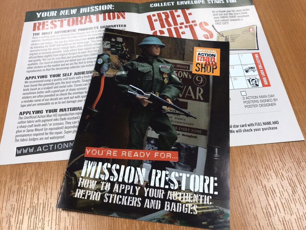 Action Man Solar Hurricane Stickers