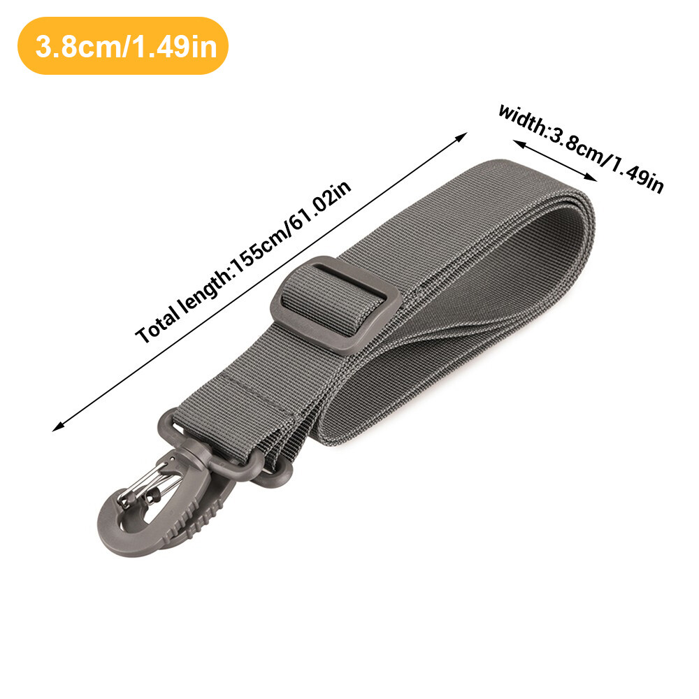 Tactical Shoulder Strap 61.02*1.49in Nylon Adjustable Replacement Straps Durable