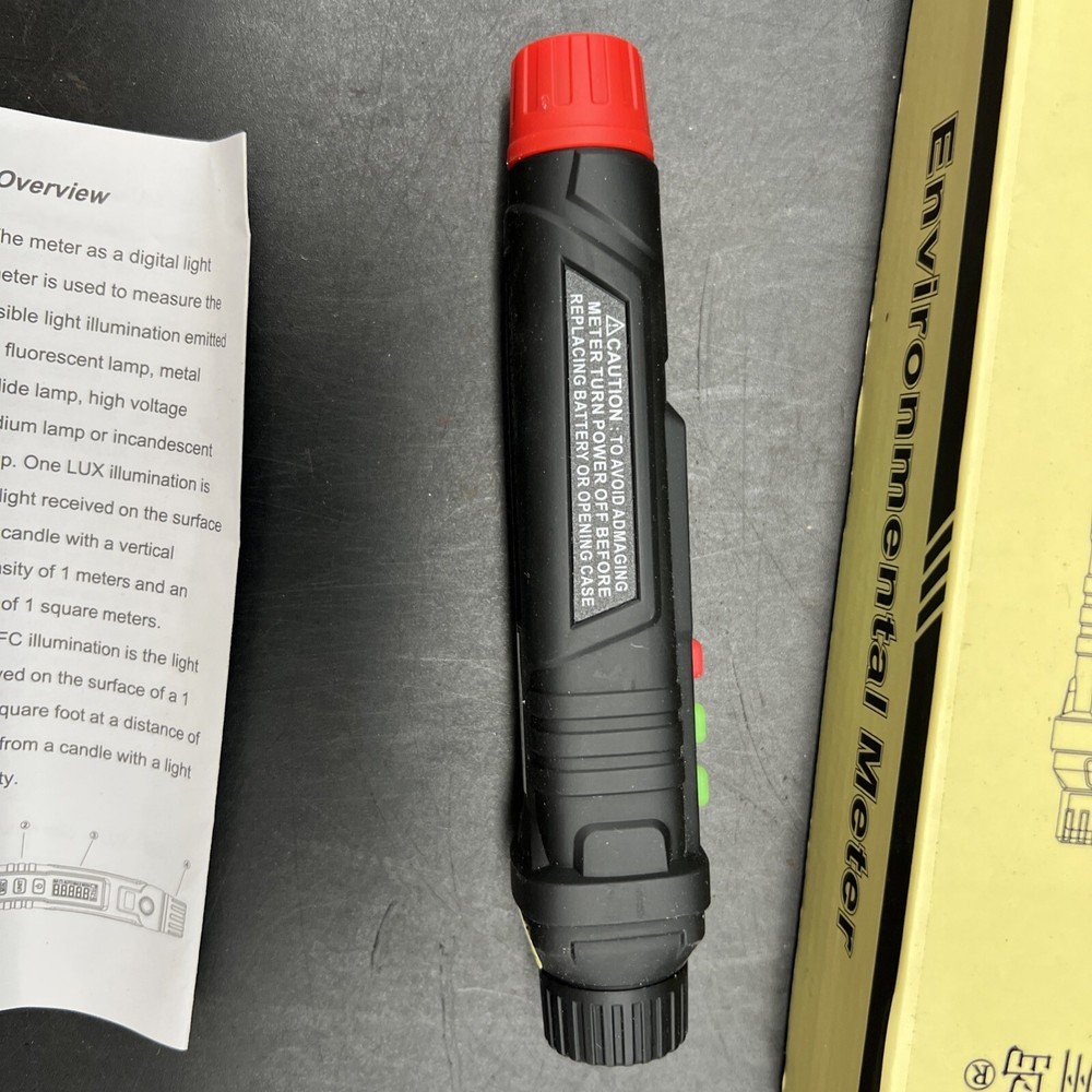 HT63 Light Meter Digital Illuminance Meter Temperature Measurer New