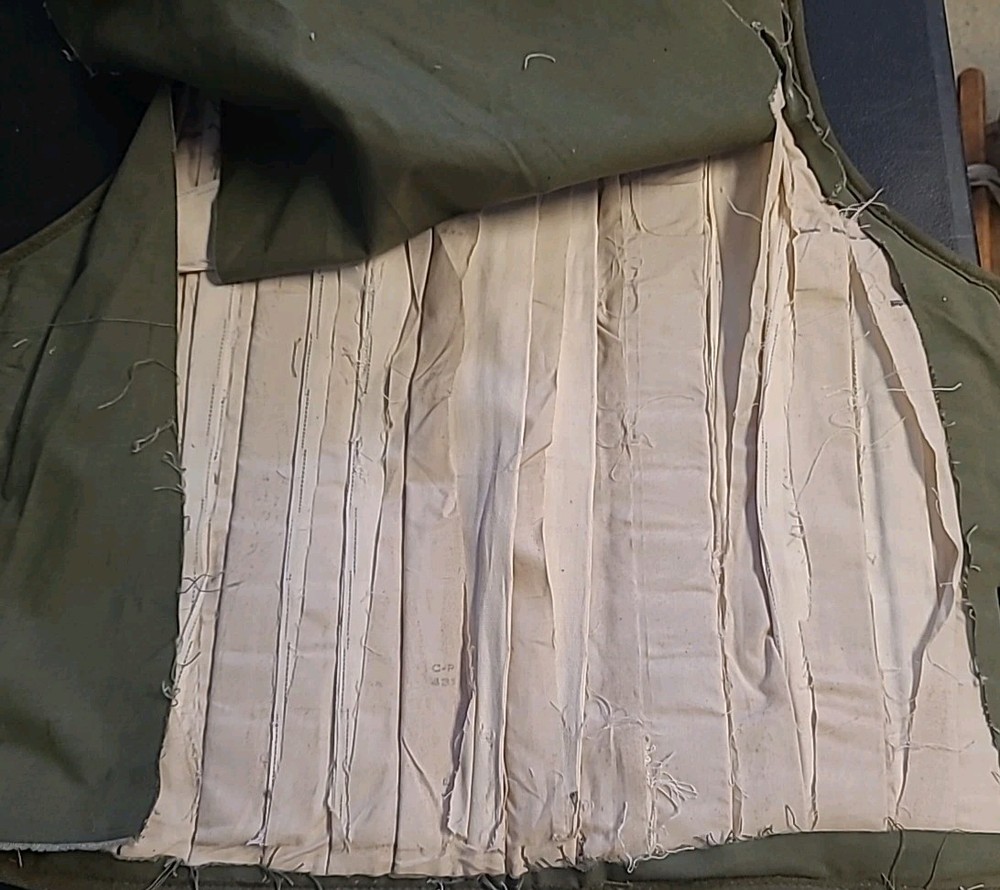 WWII US M1 Flak Vest Body Flyers Protective Armor Jacket Parts Read Description