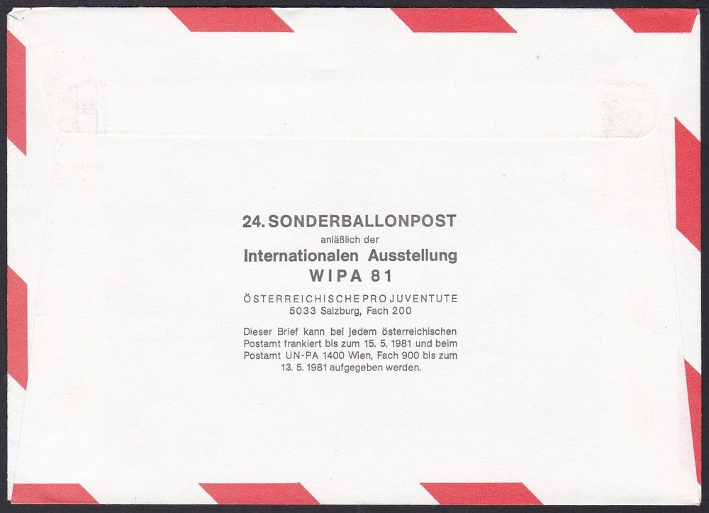 BPC0059 Balloon Post Cover, Austria, Traismauer