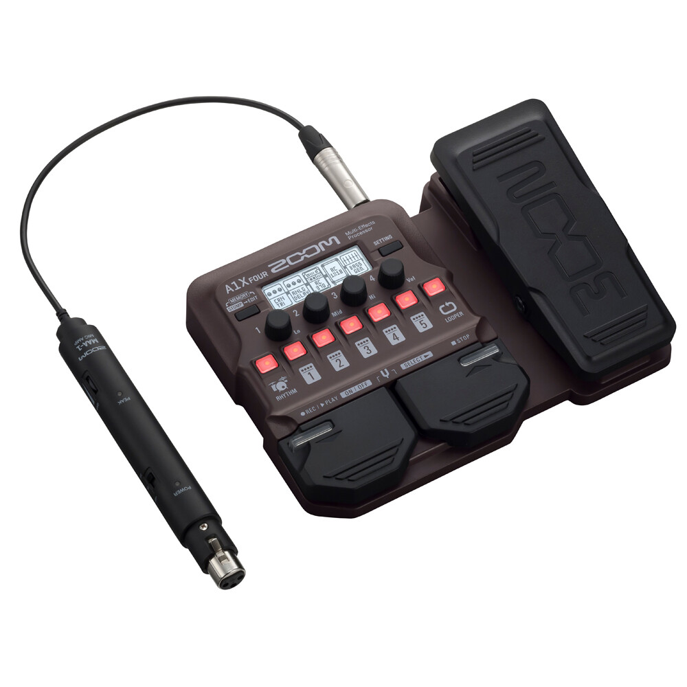 Zoom A1 FOUR Acoustic Instrument Multi-Effects Processor Pedal For Guitar Violin