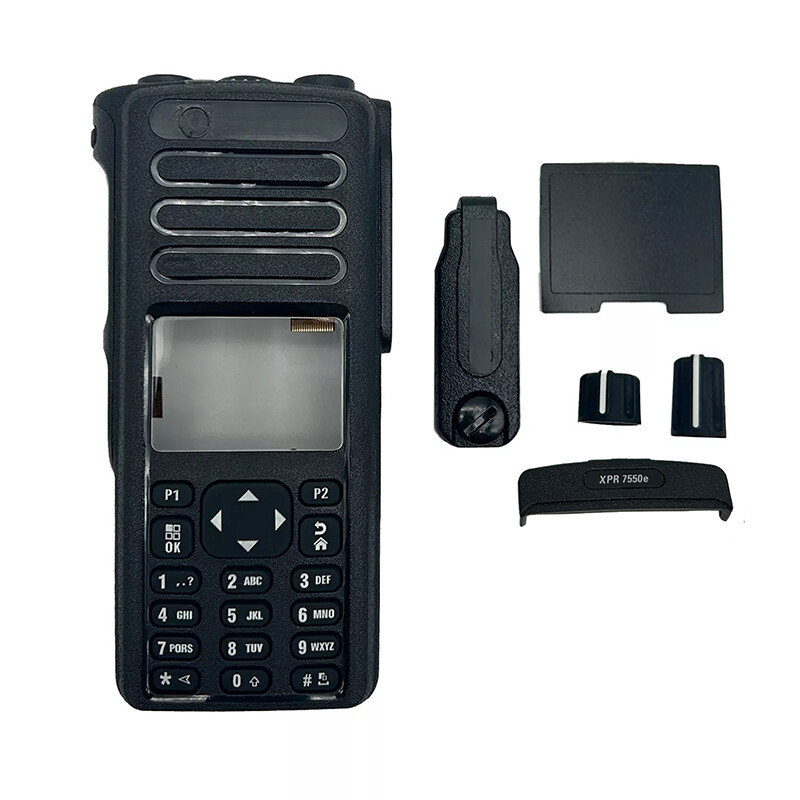 Replacement for XPR7550E Two-way Radio Black Replace Front Housing with Speaker
