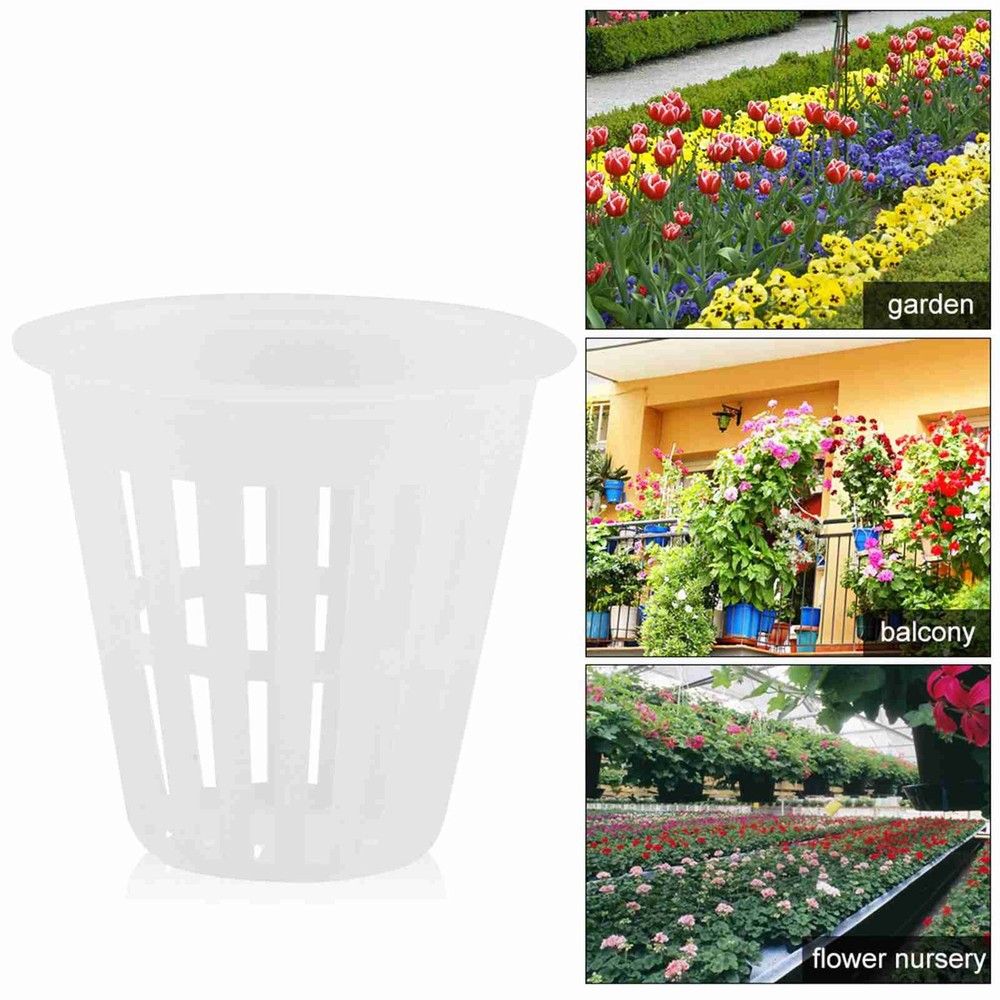 10pcs/Set Durable Safe Plastic Hydroponic Basket Cup For Garden Balcony