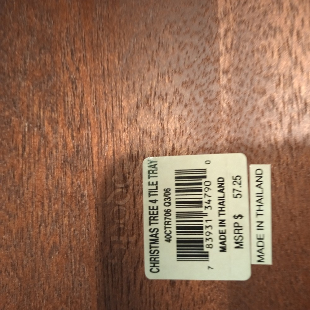 Christmas Tree Spode Four Tile Tray