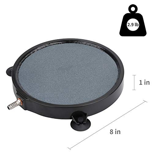 8-Inch Air Stone Disc Bubble Diffuser with Suction Cups for Pond 8 Inch