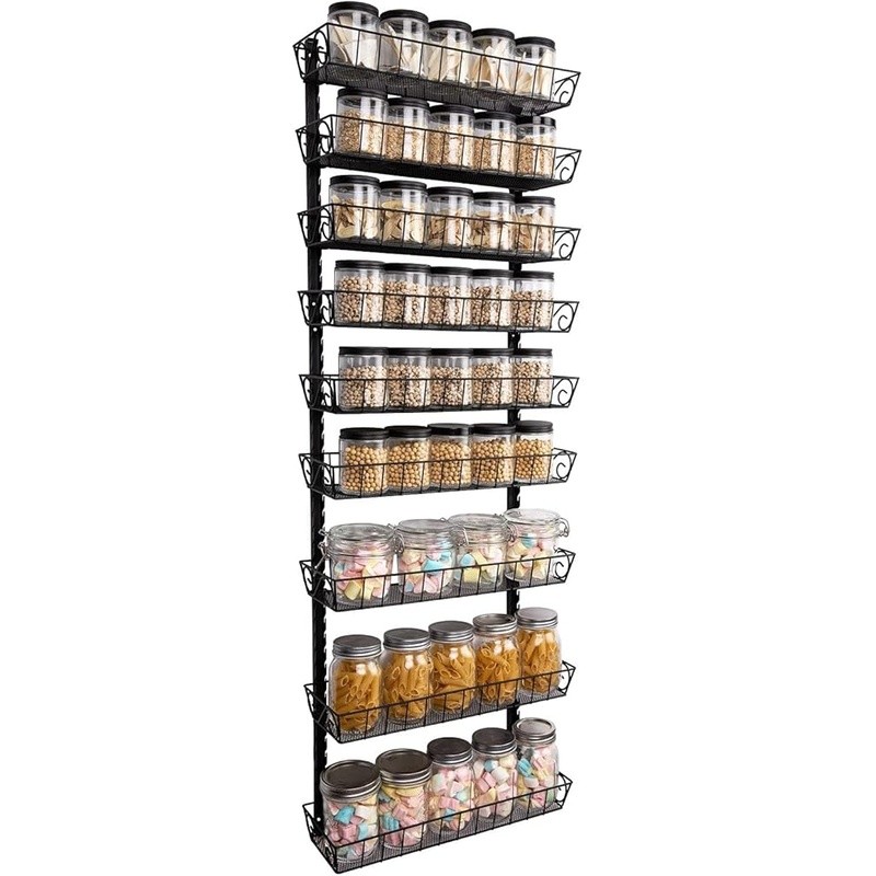 Adjustable Multi-purpose Spice Rack Large Capacity Tiered Storage Organizer New