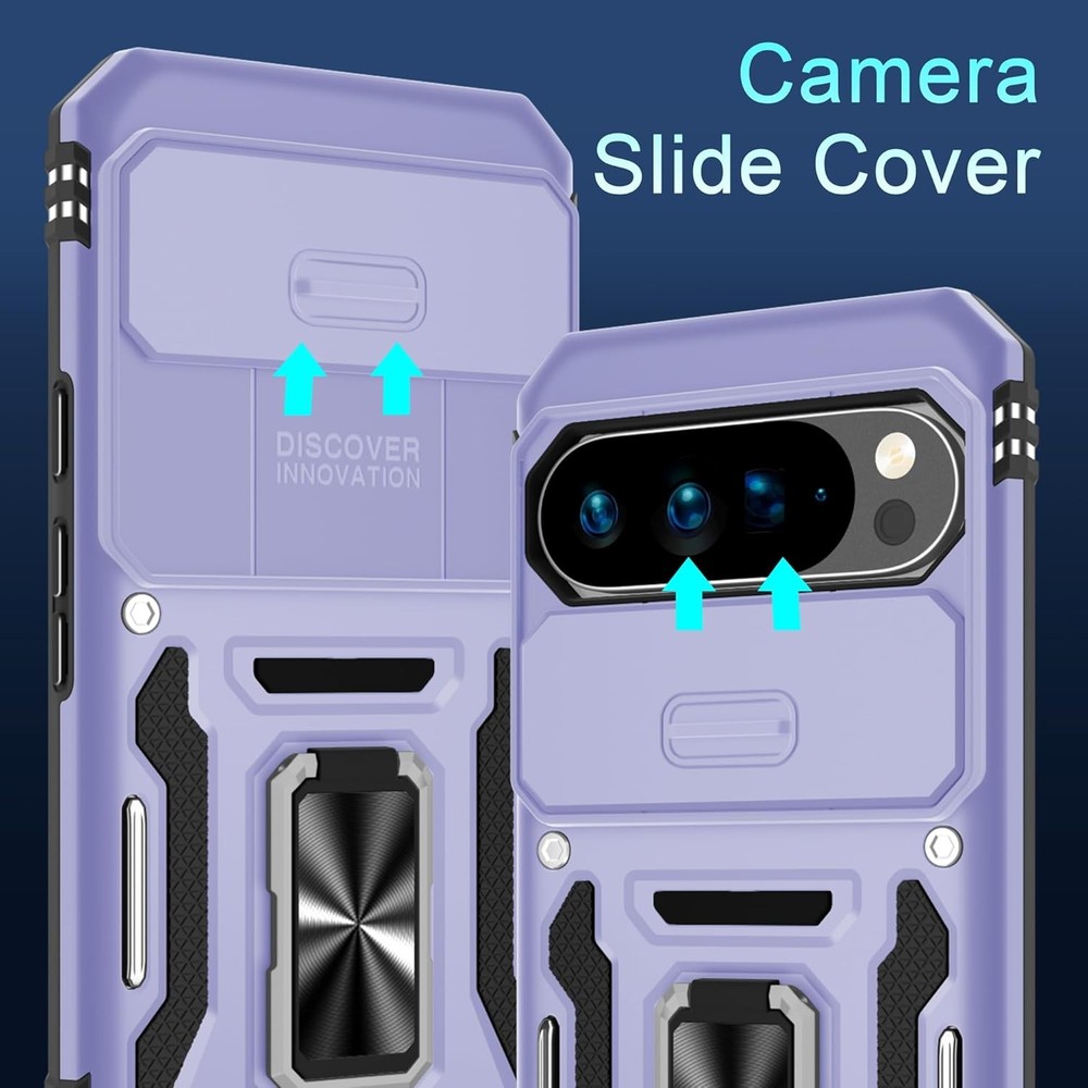 Case for Google Pixel 10 Pro XL with Slide Camera Cover and Screen Protector