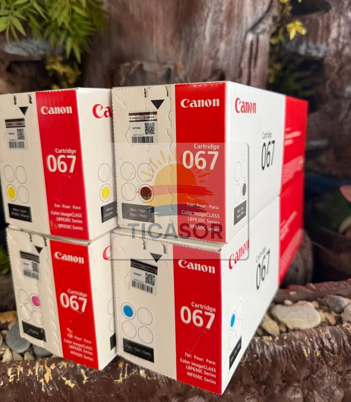 Canon 067 Toner Set Cartridge Black Cyan Yellow Magenta