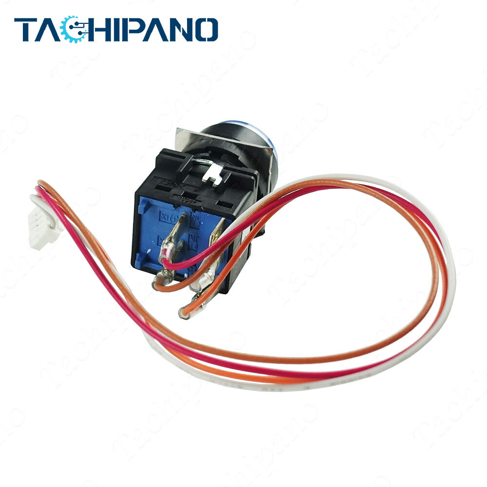 FOR YASKAWA YRC1000 White LED Push Button Switch Indicator Lamp LED + Line