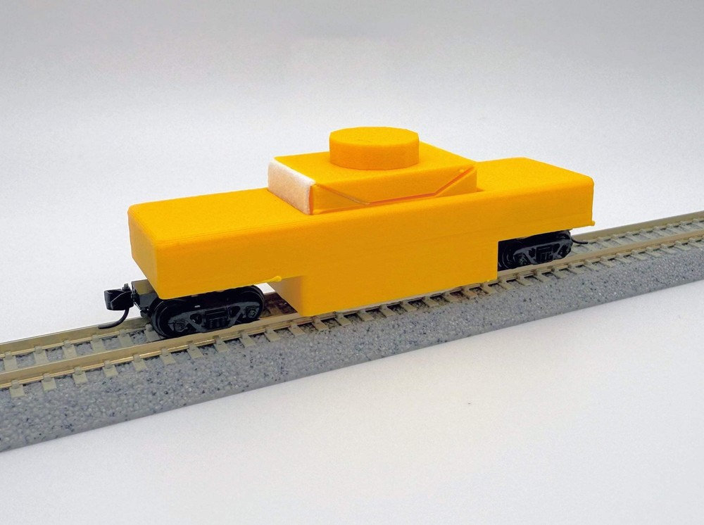 N scale track cleaning car V2