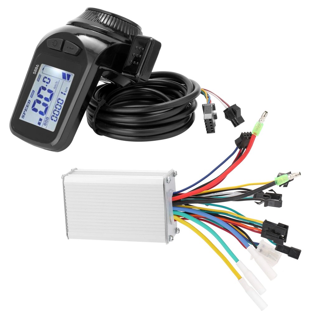 Motor Brushless Controller LCD Display Panel Thumb Throttle Electric Bicycles