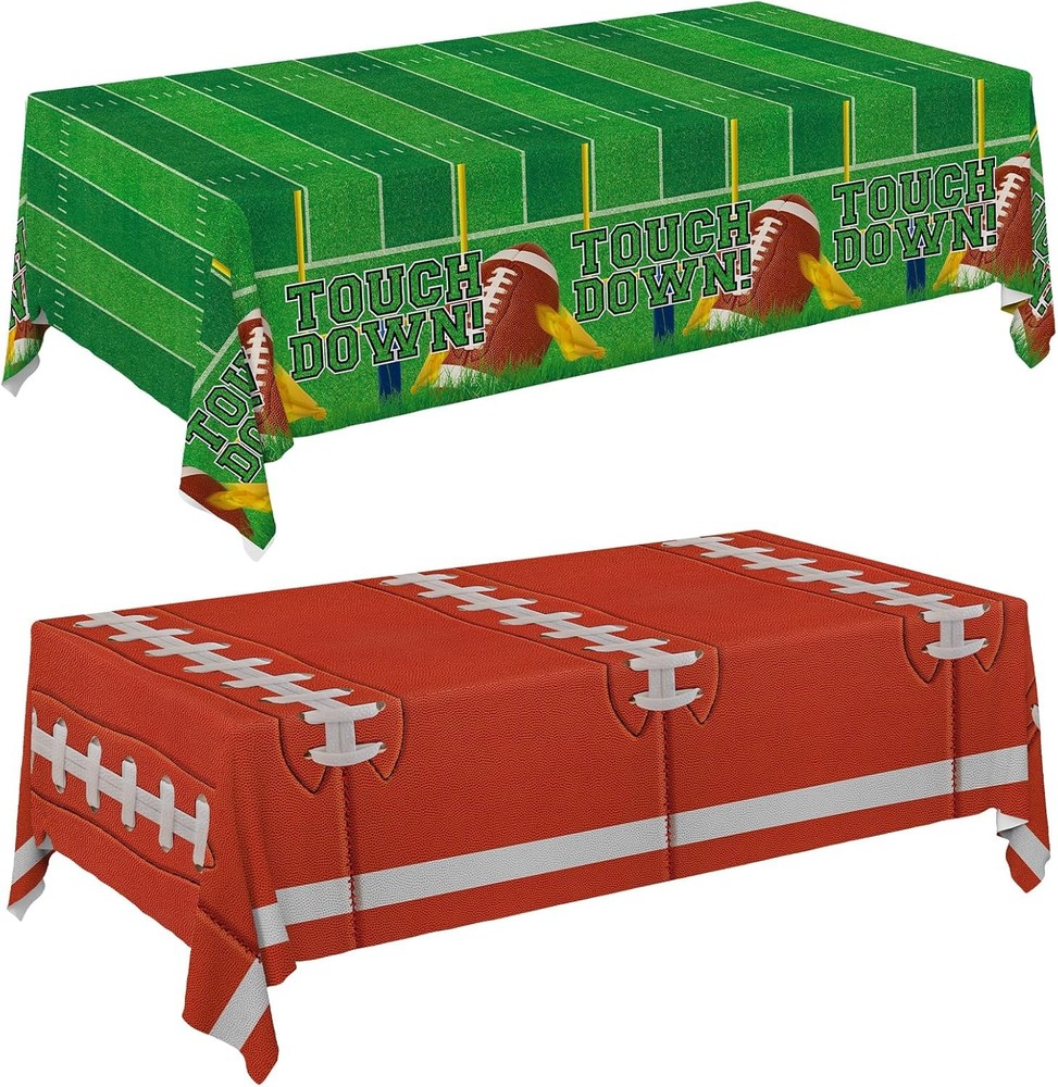 Gatherfun 2-Pack Football Decorations – 108" x 54" (Rectangular), Green
