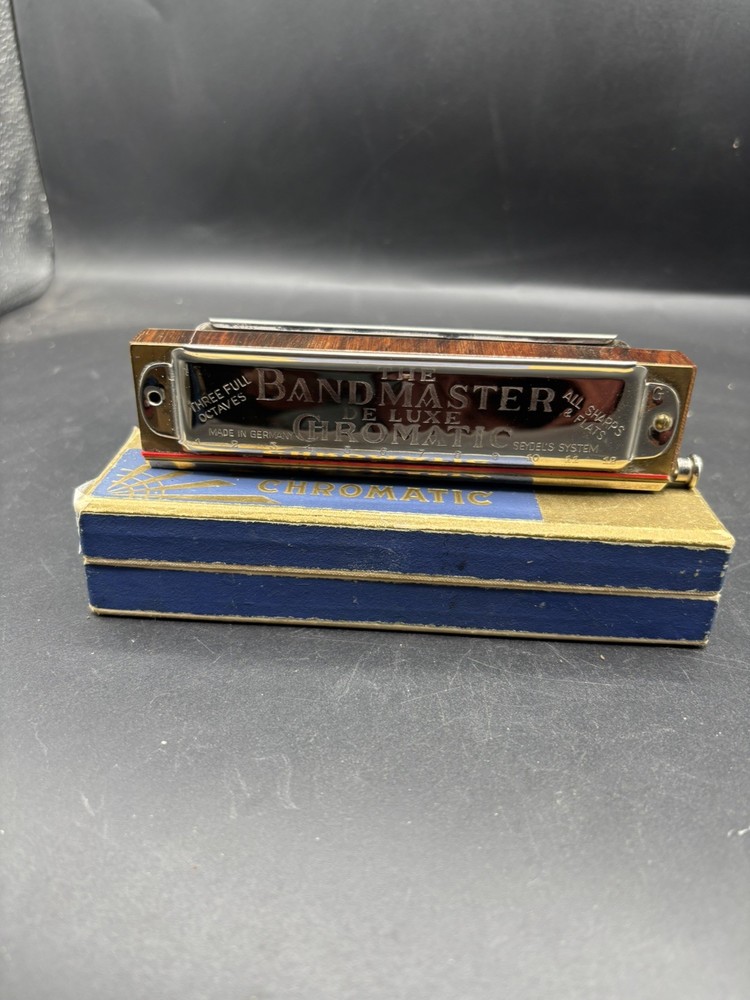 The Bandmaster Chromatic Harmonica Vintage Boxed