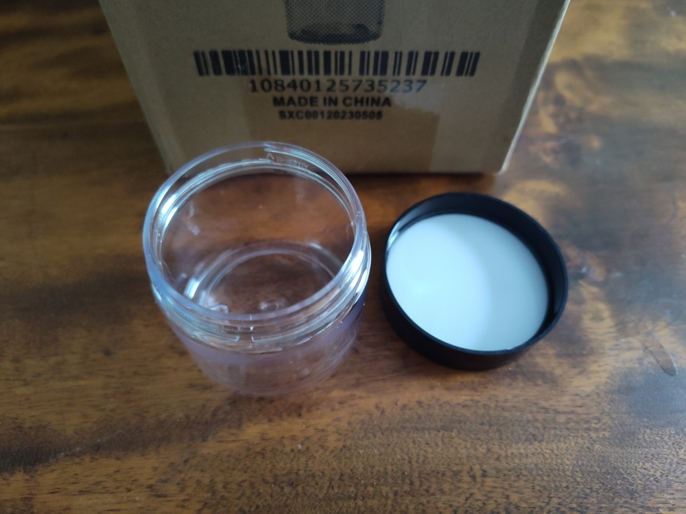 8 PACK --- 2 oz. Plastic Jars For Cosmetics And Crafts