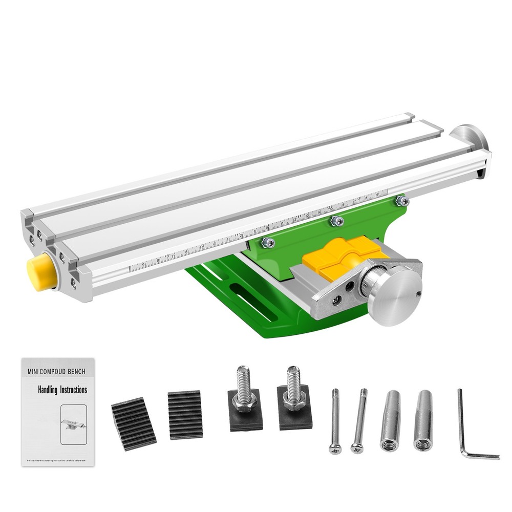 Upgraded Mini Multifunction Cross Slide Table Milling Working Drilling Bench