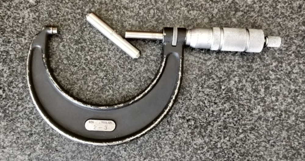 Central Tool Co.  Outside Micrometer  2-3" with standard USA