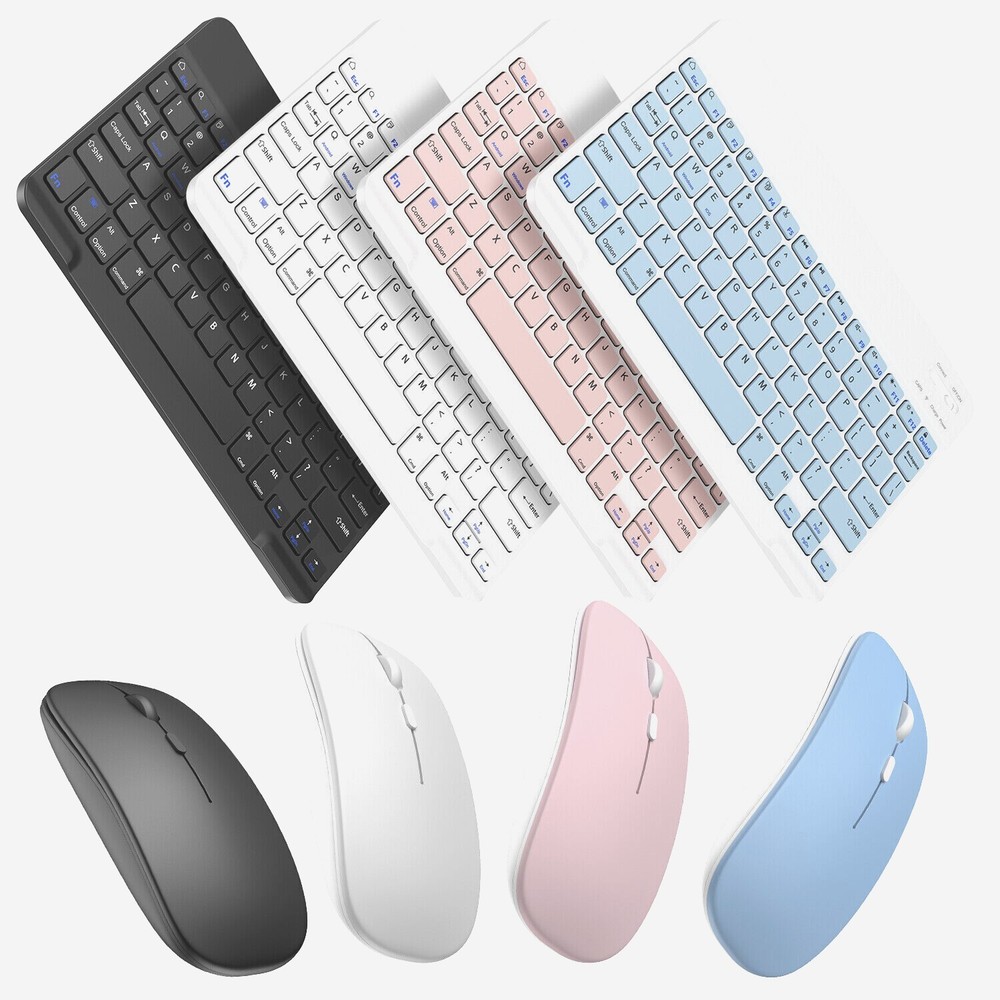 Wireless Bluetooth Keyboard+Mouse Rechargeable Quiet For Laptop PC Mac Windows