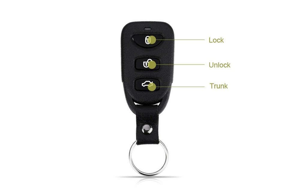 Car Accessory Remote Central Locking Kit Keyless Entry System +2 Remotes Fobs