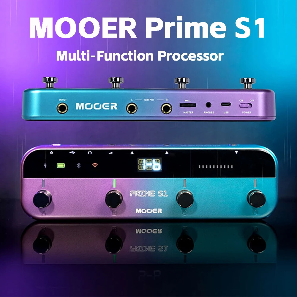 Guitar Pedal Effectors with 128 Effects Drum Machine Tuner Support Bluetooth