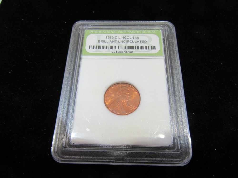 1980 - D Lincoln 1c Brilliant Uncirculated